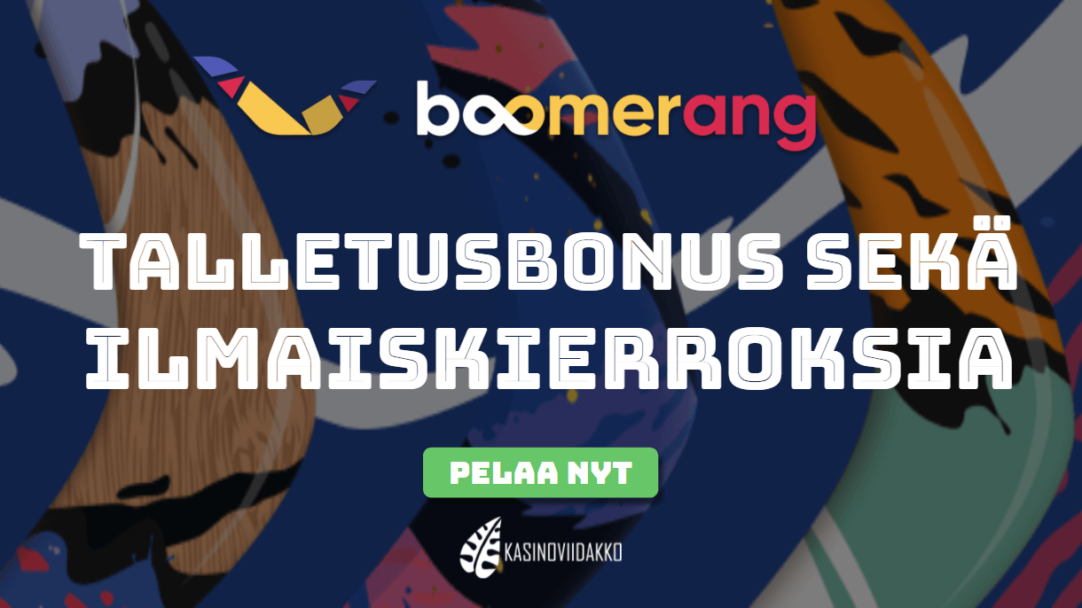 boomerangedut - Monipuolinen tervetuliaisbonus